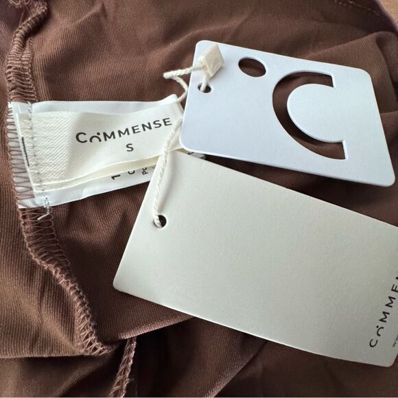 Commense Black Lace Dress Bronze Lining Bustier Straps Small NEW - Picture 8 of 14